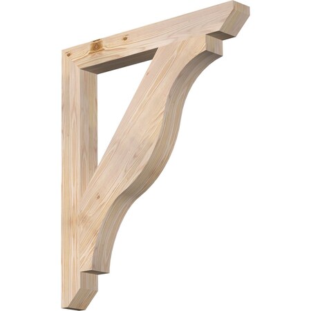 Ekena Millwork Funston Slat Smooth Bracket, Douglas Fir, 3 1/2"W x 30"D x 36"H BKT04X30X36FST06SDF